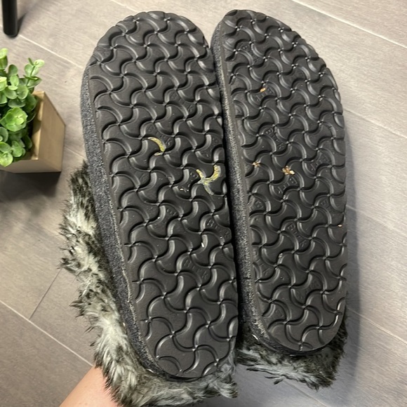 Birkenstock Kaprun Faux Fur Clog Grey Removable Fur - Picture 6 of 7